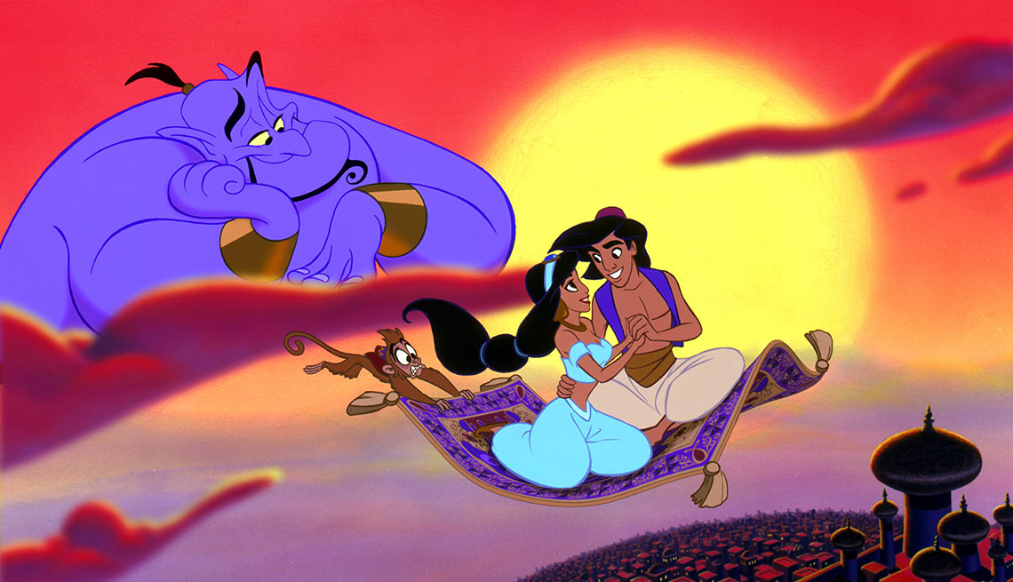 Escena de Aladino - La carrera de Walt Disney