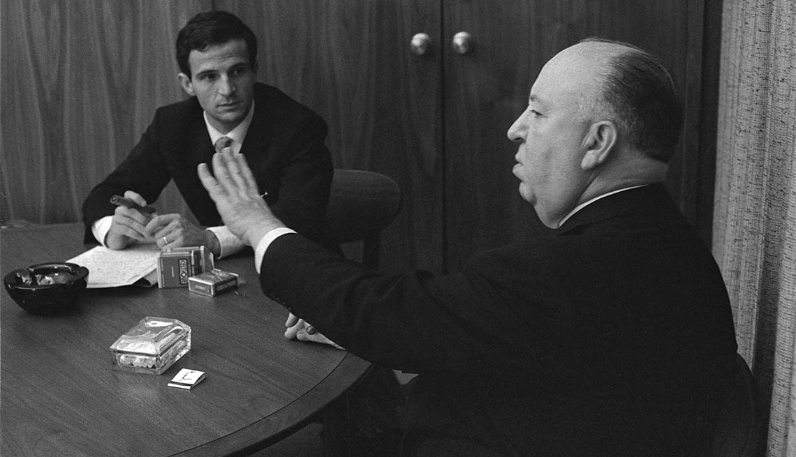 François Truffaut y Alfred Hitchcock