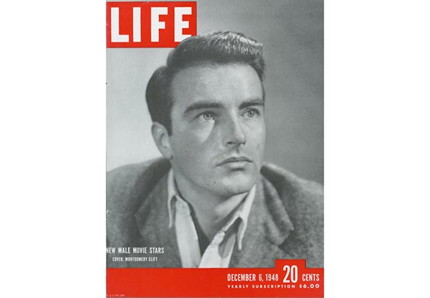Montgomery Clift en la portada de la revista LIFE en 1948