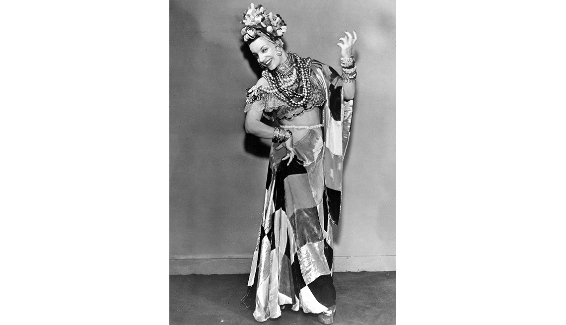Retrato de Carmen Miranda en 1940
