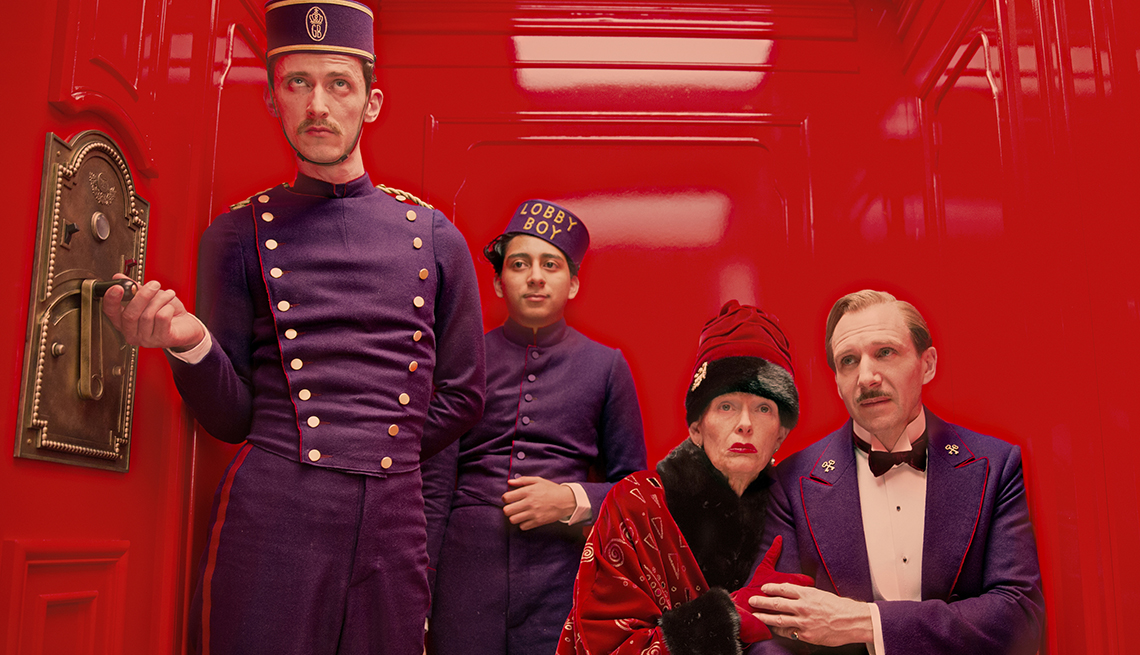 Tilda Swinton y Ralph Fiennes in 'The Grand Budapest Hotel'.
