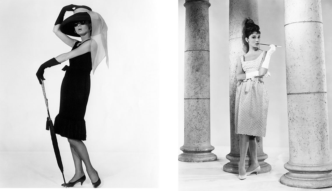 item 3 of Gallery image - Audrey Hepburn con dos diseños de Givenchy para Breakfast at Tiffany’s, 1961