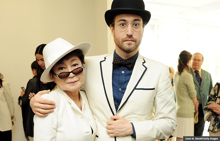 Yoko Ono and son Sean Lennon, 2012. (Dave M. Benett/Getty Images)