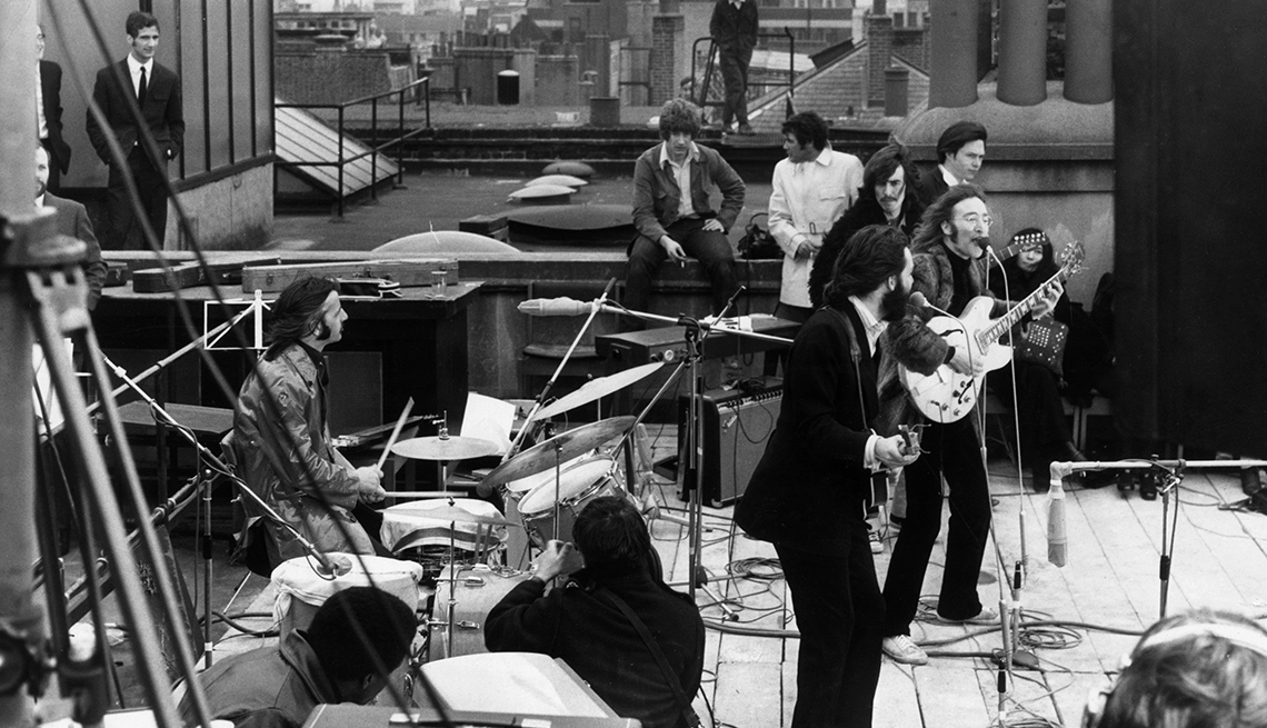 Final Beatles Concert, Rooftop, Musicians, The Beatles Slideshow