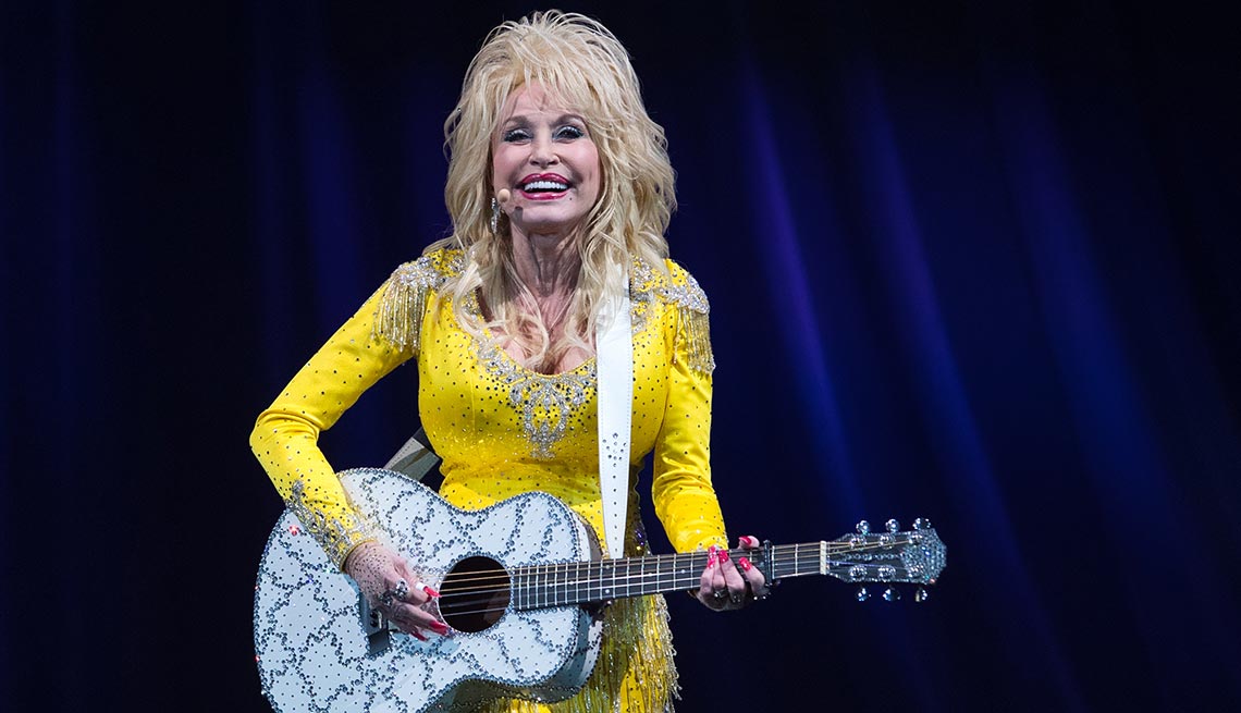 Dolly Parton performs in Wilkes-Barre, Pa. during her Pure and Simple Tour on Wednesday, June 22, 2016. 