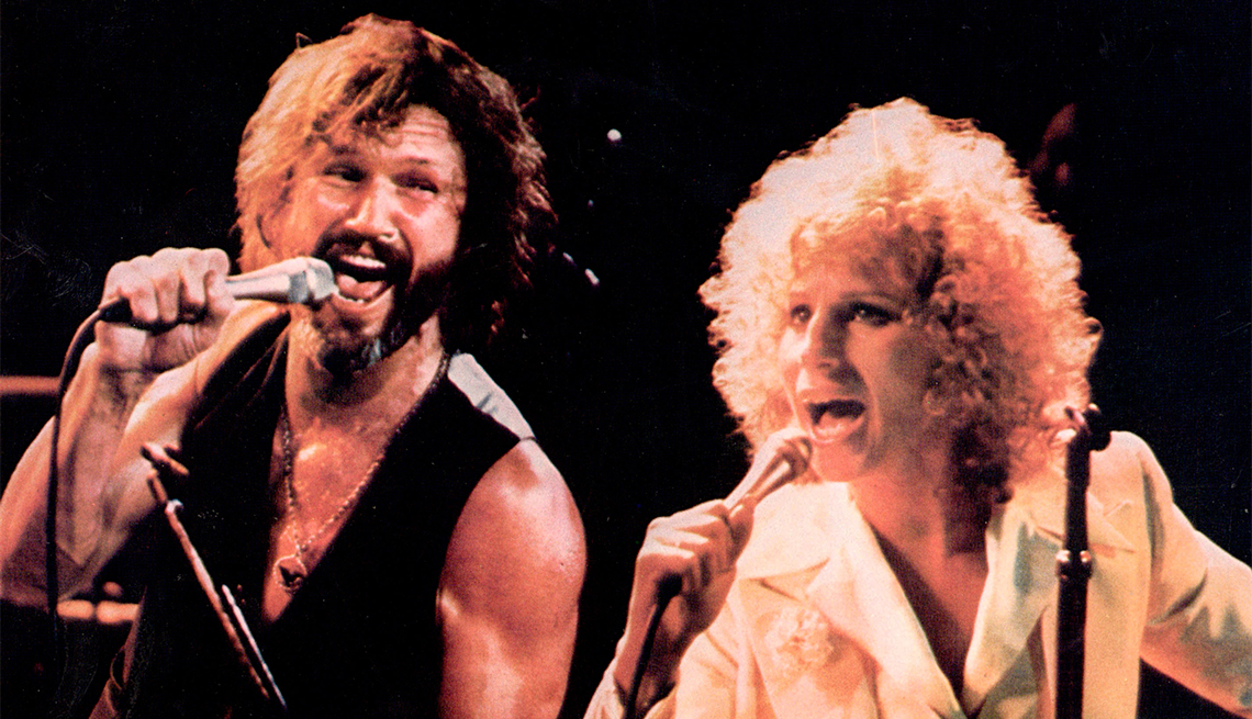 Kris Kristofferson and Barbra in 'A Star is Born'