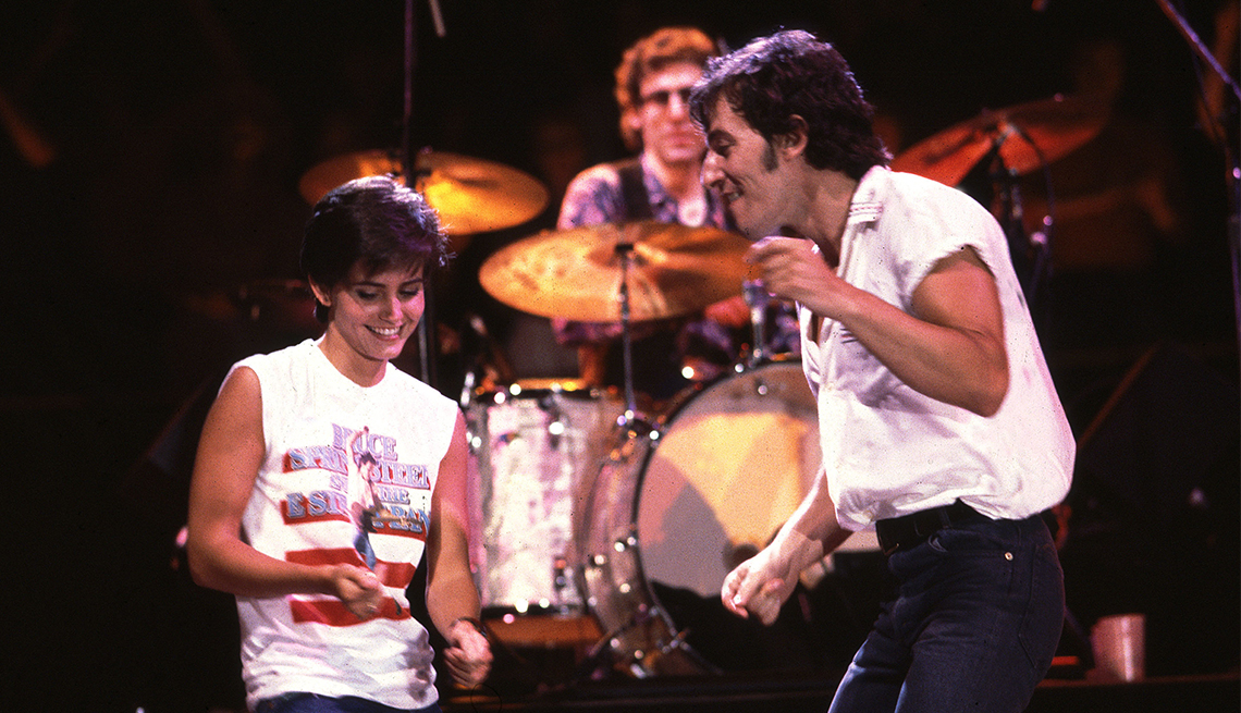 Courtney Cox and Bruce Springsteen