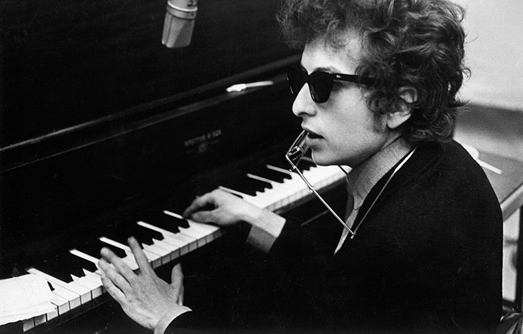 Nobel Prize winner, Bob Dylan at Piano