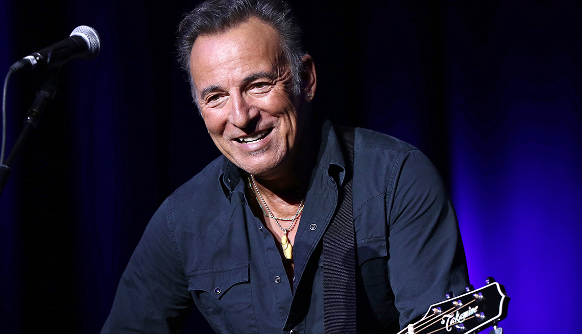 Retrato del cantante Bruce Springsteen