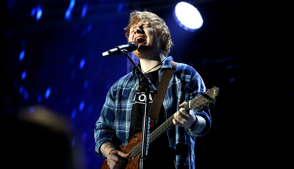 item 3 of Gallery image - Ed Sheeran performs on stage 