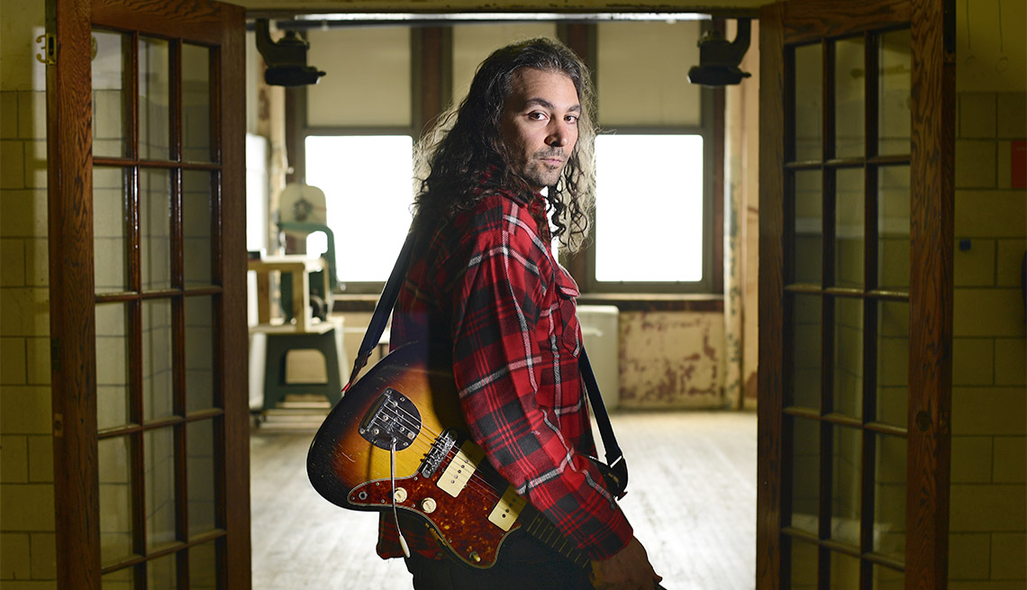 item 4 of Gallery image - Adam Granduciel, lead singer for The War on Drugs, poses for a portrait