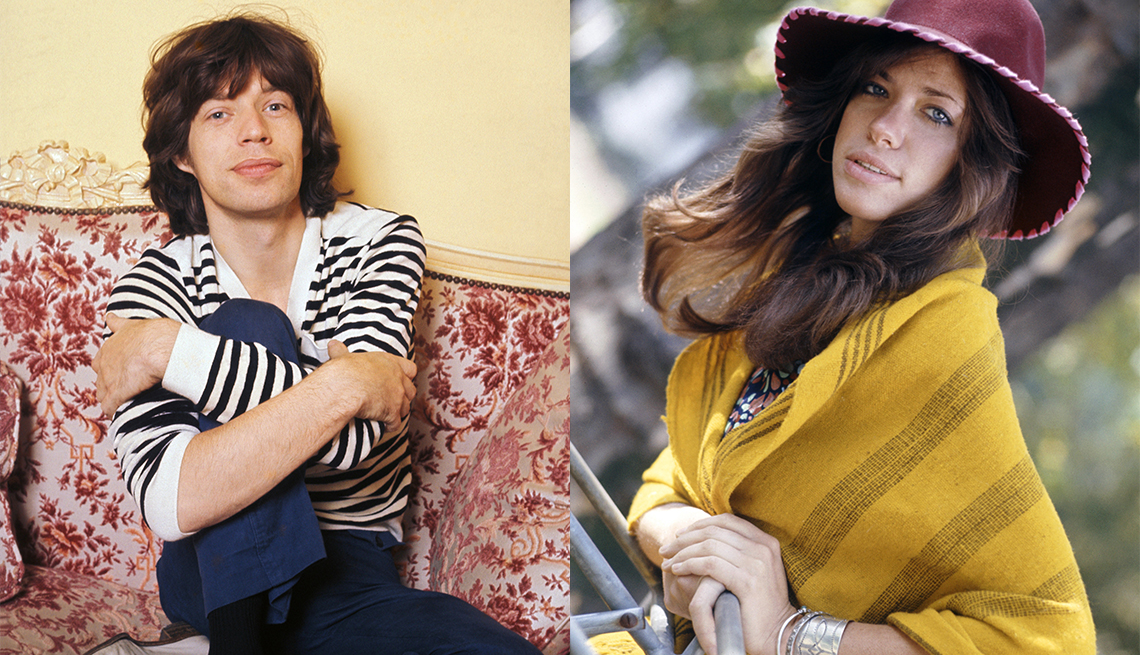 Mick Jagger and Carly Simon circa 1970s