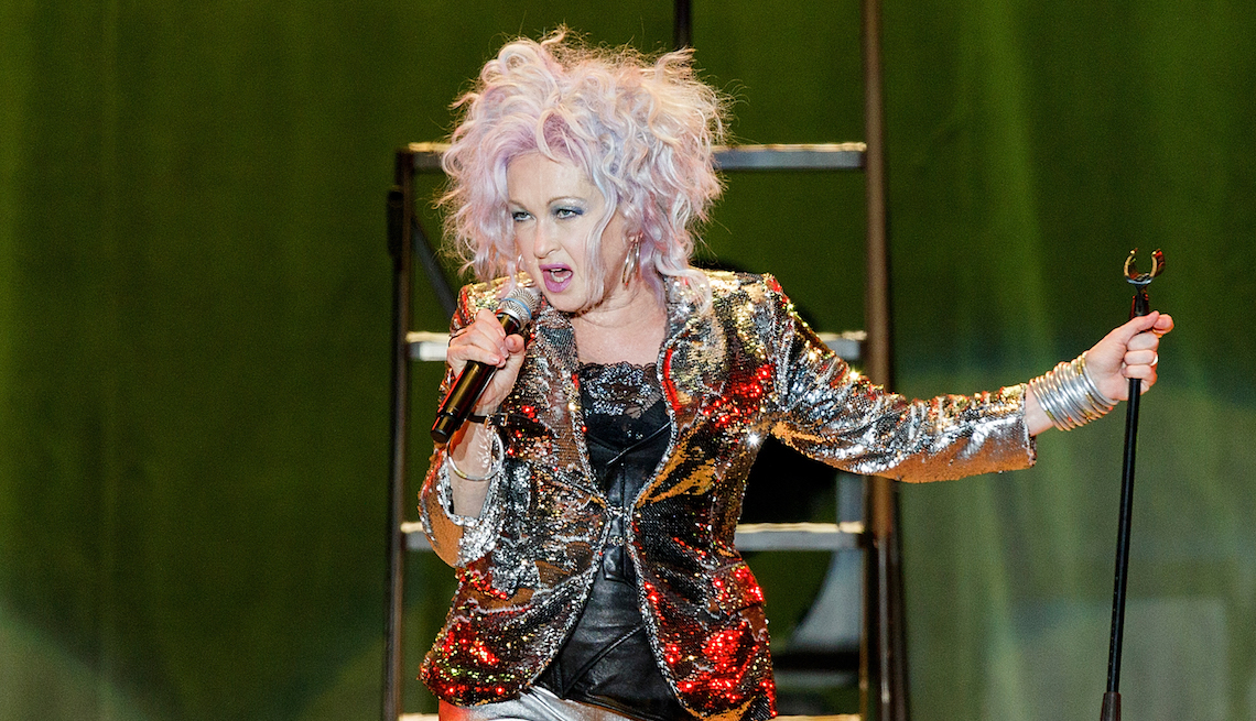 item 2 of Gallery image - Singer Cyndi Lauper performs on stage at PNE Amphitheatre on September 3, 2018 in Vancouver, Canada. 