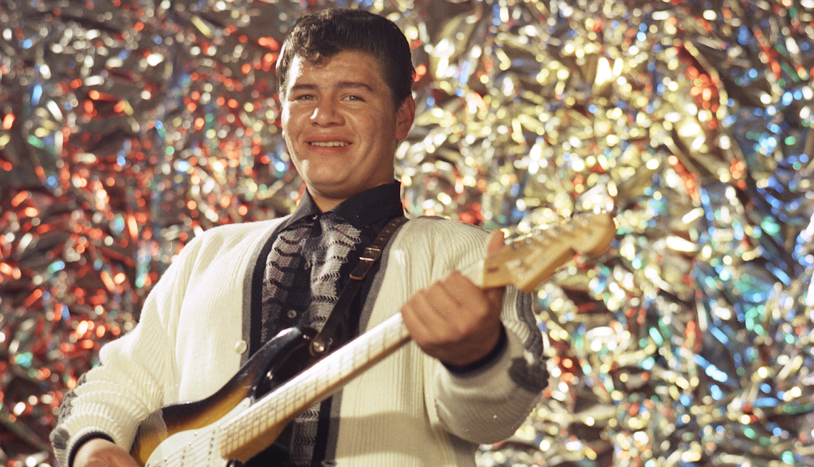 item 6 of Gallery image - Ritchie Valens (Richard Steven Valenzuela) poses for his famous album cover session in July 1958 in Los Angeles, California. 