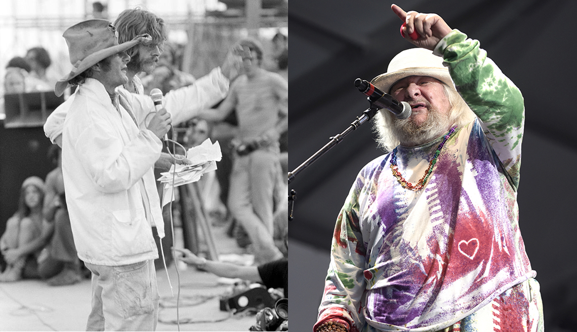 Wavy Gravy at Woodstock; and in 2016
