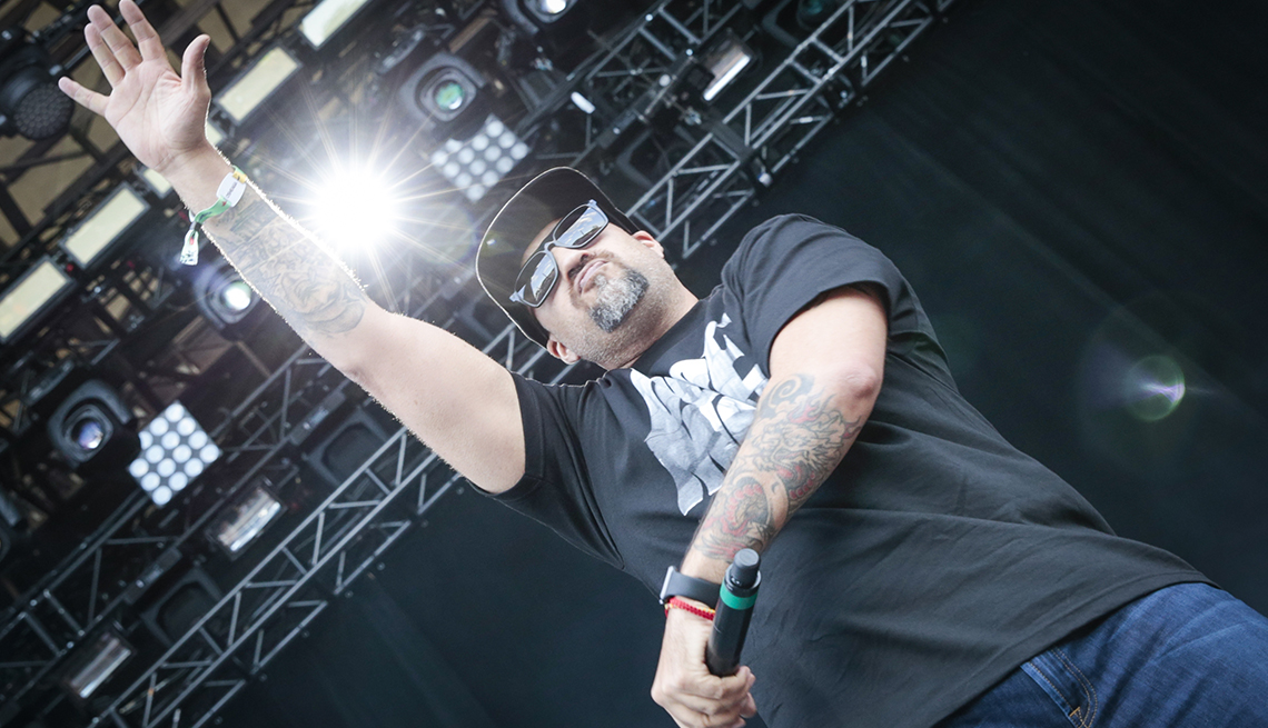  B-Real performs with Cypress Hill on Day 1 of the Osheaga Music and Art Festival at Parc Jean-Drapeau on July 29, 2016 in Montreal, Canada.  (Photo by Mark Horton/WireImage)