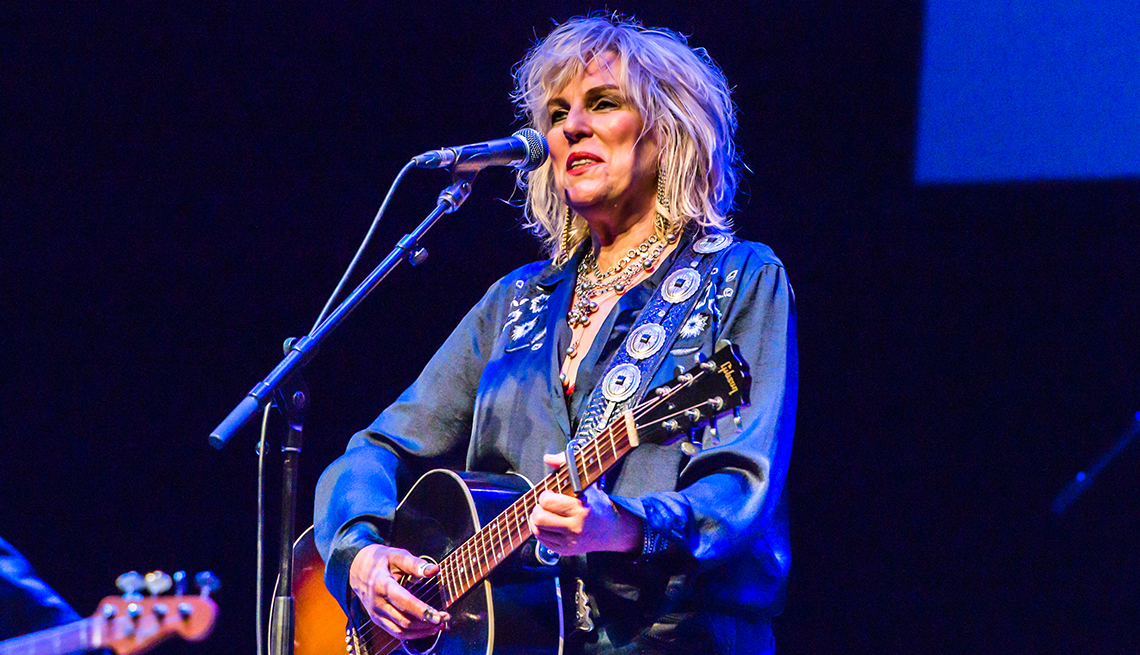 Lucinda Williams performs at The Barbican in London England