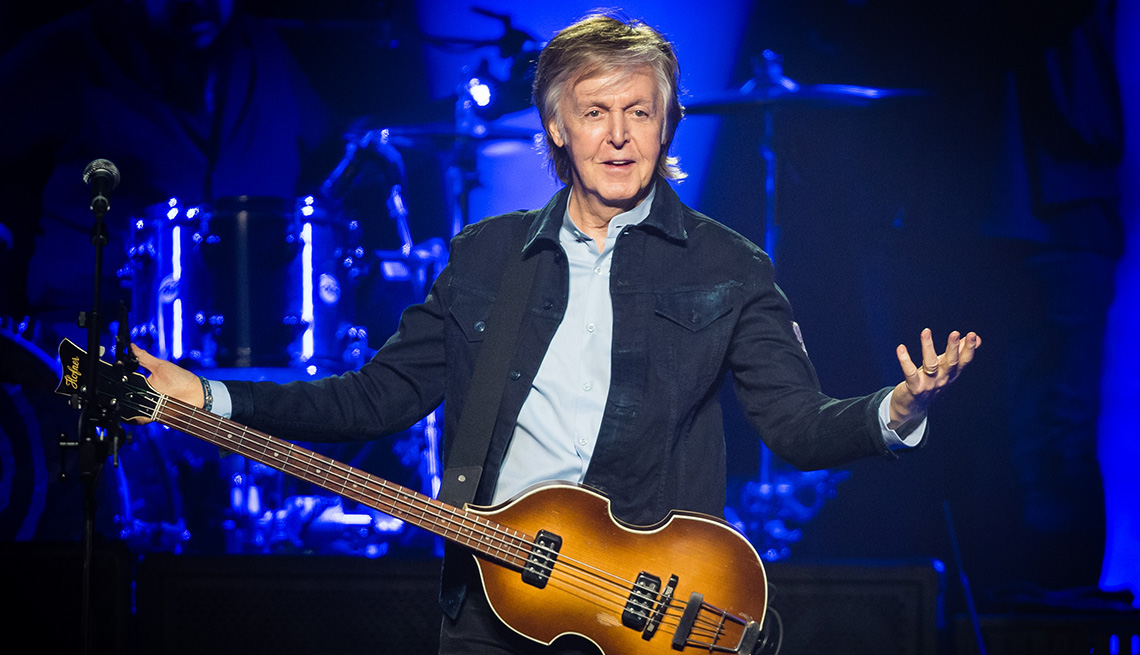 Paul McCartney performs at The O2 Arena in London, England