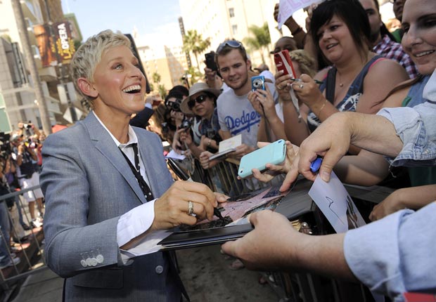 Talk show host and comedian Ellen DeGeneres, 50-plus celebrity