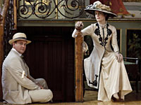 Hugh Bonneville and Elizabeth McGovern as the Earl and Countess Grantham in Downton Abbey