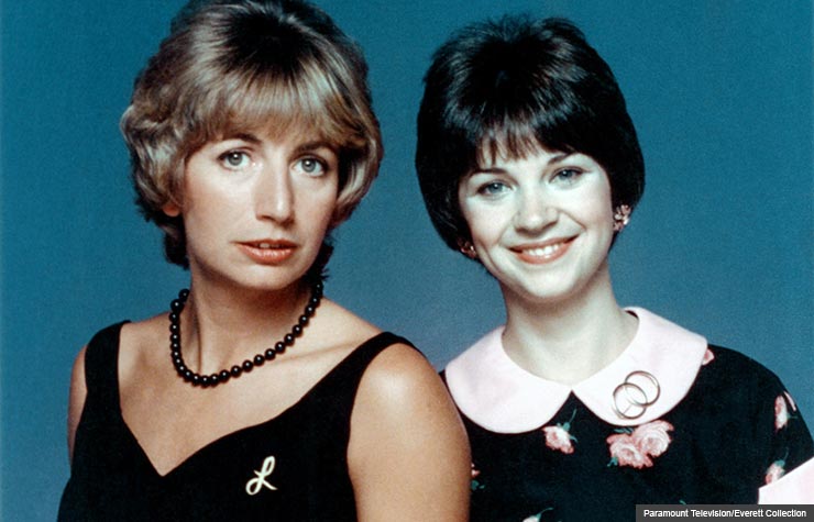 Penny Marshall and Cindy Williams in Laverne and Shirley