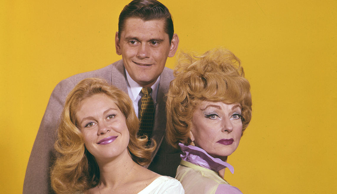 Elizabeth Montgomery, Dick York, Agnes Moorehead, Bewitched, Boomer TV Shows 1964 debut