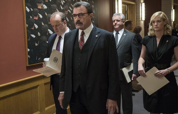 Tom Selleck stars as Frank Reagan, the police commissioner in New York in 'Blue Bloods'.