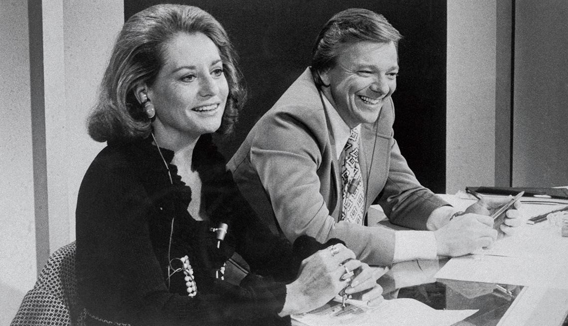 Entrevistas famosas de Barbara Walters - En la foto con Jim Hartz en el set de Today Show de NBC en 1974