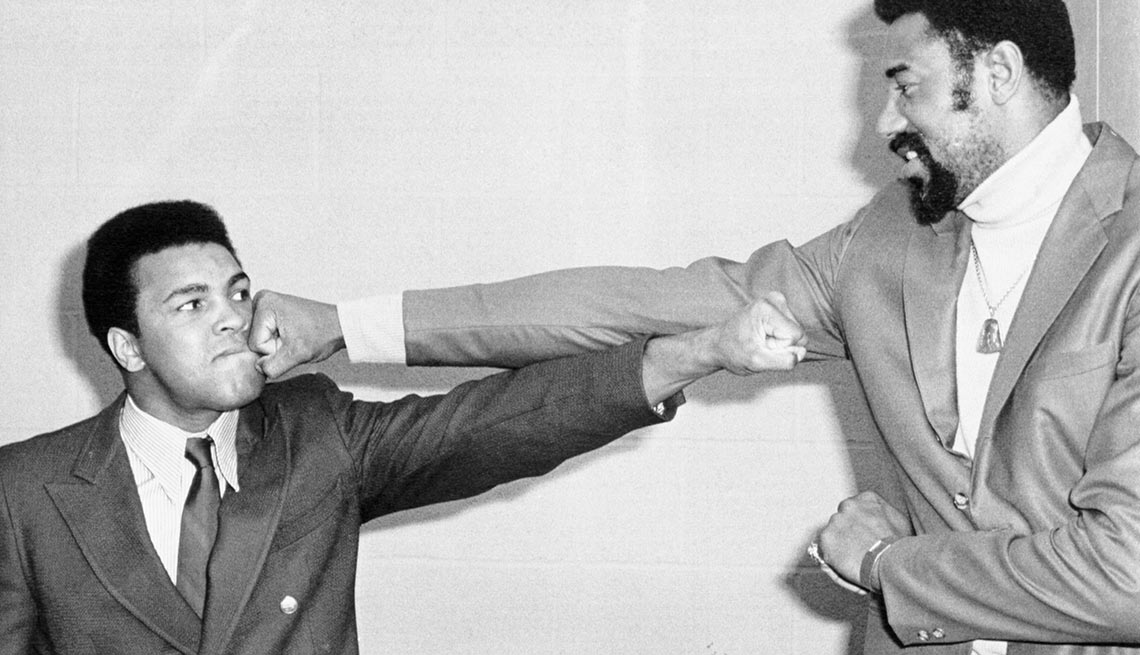 Wilt Chamberlain and Mohammed Ali
