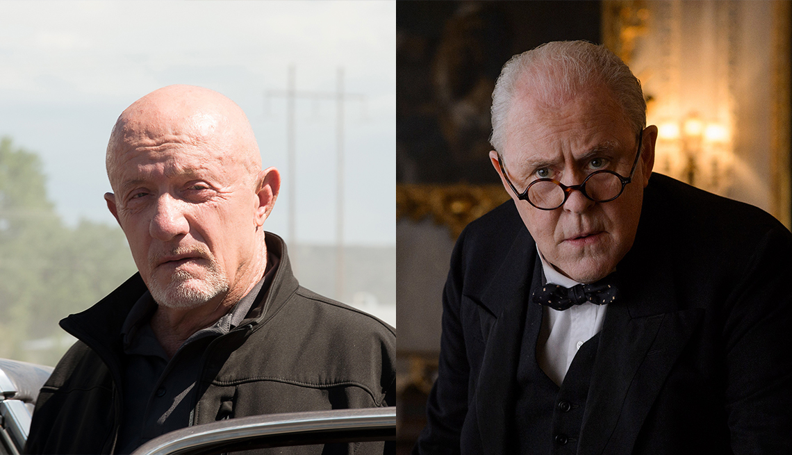 Jonathan Banks in 'Better Call Saul' and John Lithgow in 'The Corwn'