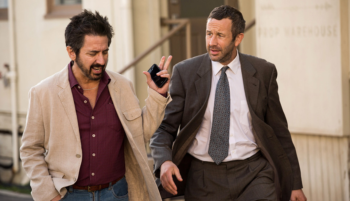 Ray Romano, left, and Chris O’Dowd in Epix’s new series, 'Get Shorty'