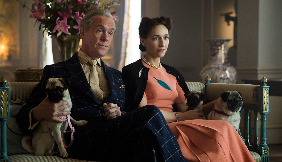Alex Jennings and Lia William in 'The Crown'