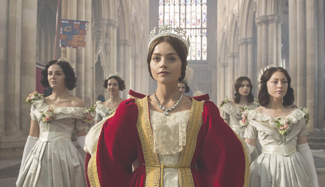 Jenna Coleman as young Queen Victoria in 'Victoria' on PBS