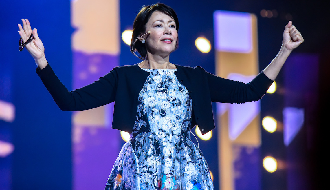 Ann Curry speaks on stage during the 2018 WE Day Toronto Show at Scotiabank Arena on September 20, 2018 in Toronto, Canada.  