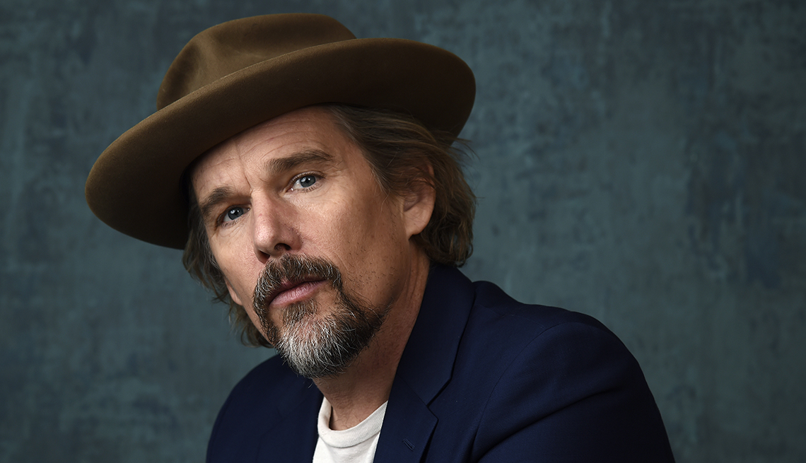 Ethan Hawke a cast member co-writer and executive producer of the Showtime limited series The Good Lord Bird poses for a portrait during the 2020 Winter Television Critics Association Press Tour