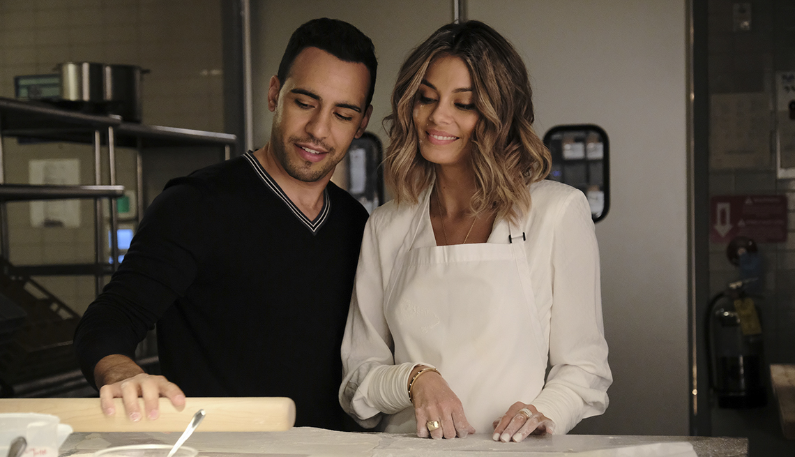 Victor Rasuk and Nathalie Kelley star in A B C's The Baker and the Beauty