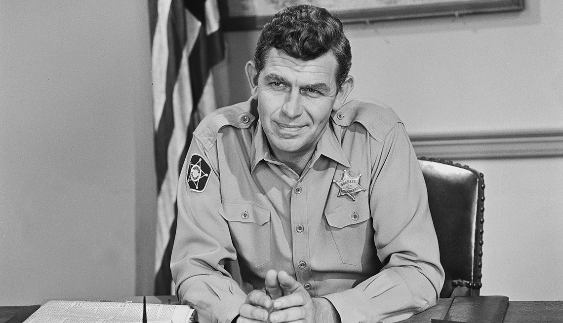 Andy Griffith as Sheriff Andy Taylor in The Andy Griffith Show