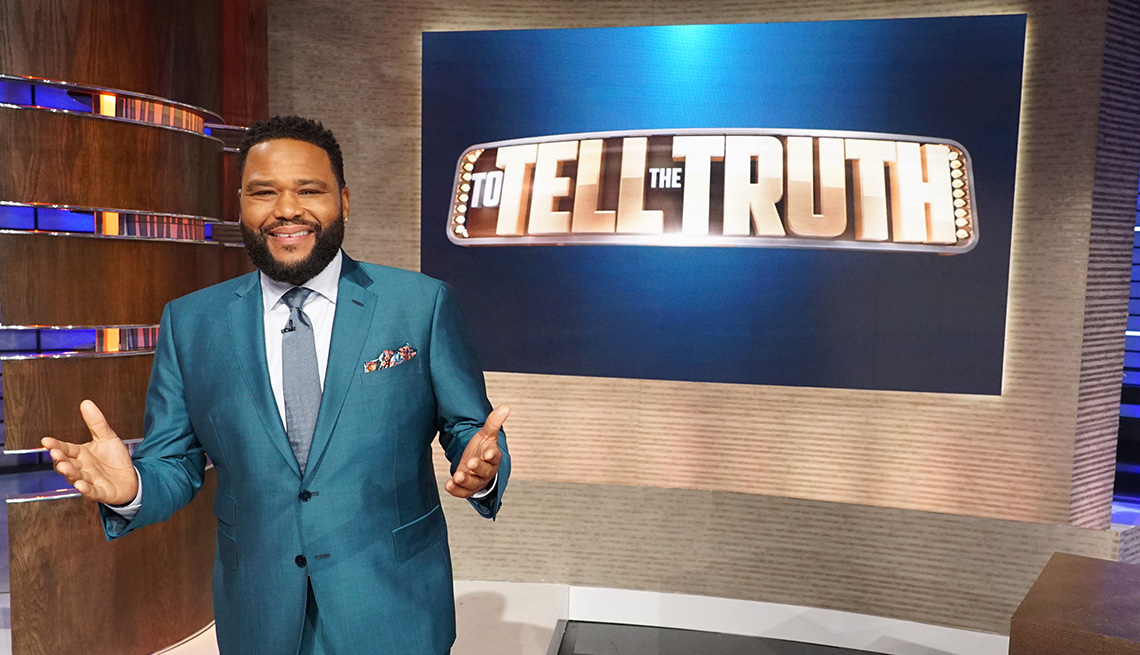 Actor Anthony Anderson hosts the classic game show To Tell the Truth