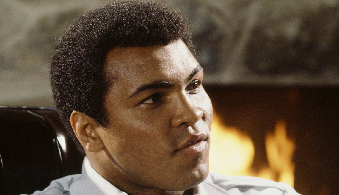 Muhammad Ali el 18 de mayo de 1977.