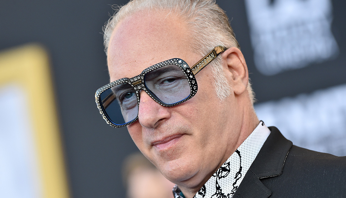 Andrew Dice poses for a picture on the red carpet at the premiere of A Star Is Born in Los Angeles California