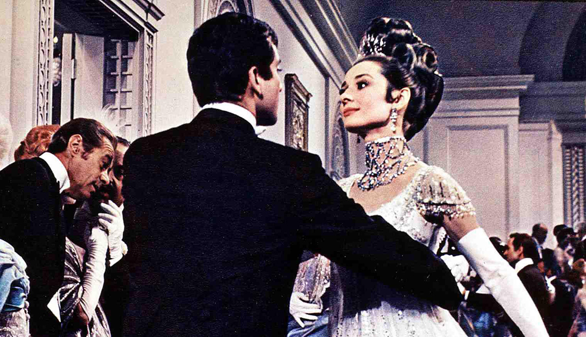 Rex Harrison and Audrey Hepburn dance together in My Fair Lady
