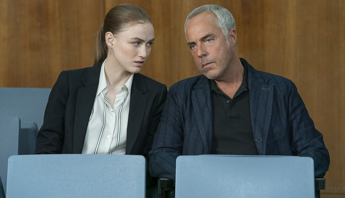 Madison Lintz and Titus Welliver in Bosch Legacy