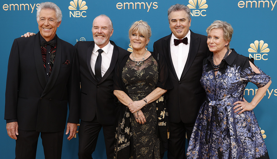 Barry Williams, Mike Lookinland, Susan Olsen, Christopher Knight and Eve Plumb at the 74th Annual Primetime Emmy Awards