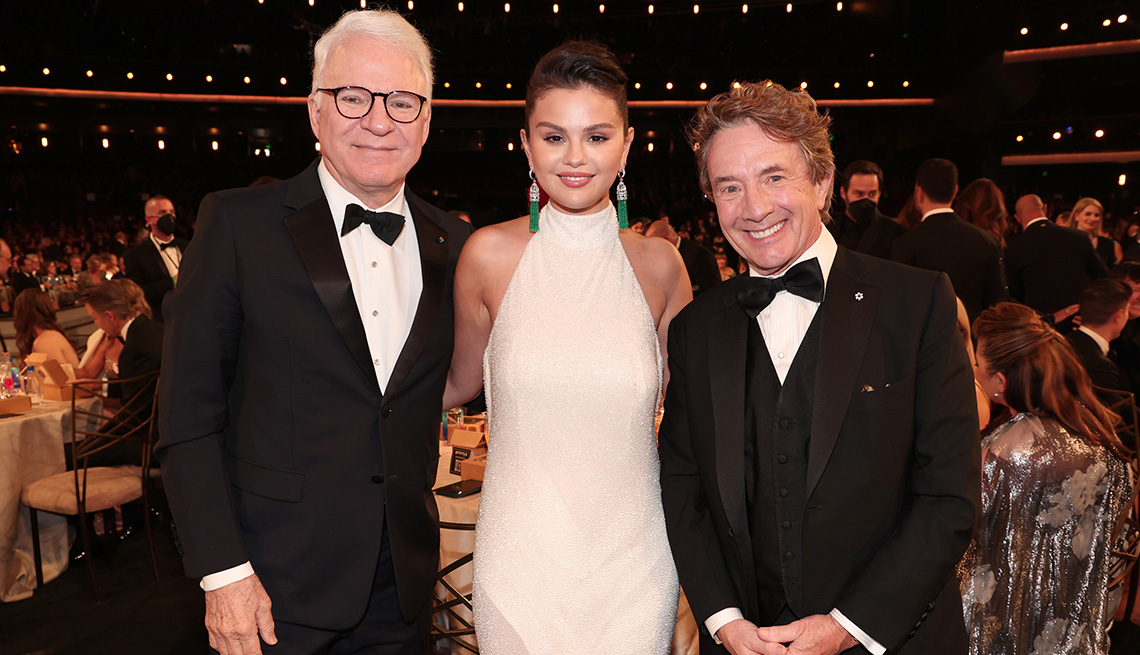 Steve Martin, Selena Gomez, Martin Short attend the 74th Annual Primetime Emmy Awards