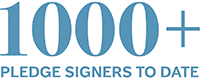 1,000 pledge signers to date