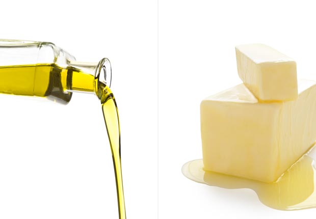 Olive oil and butter