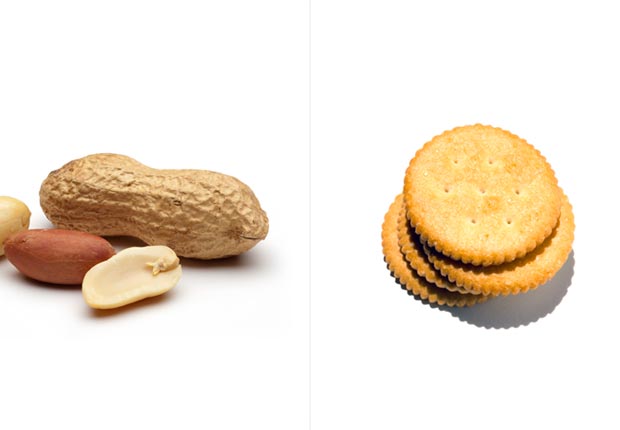 Peanuts and crackers