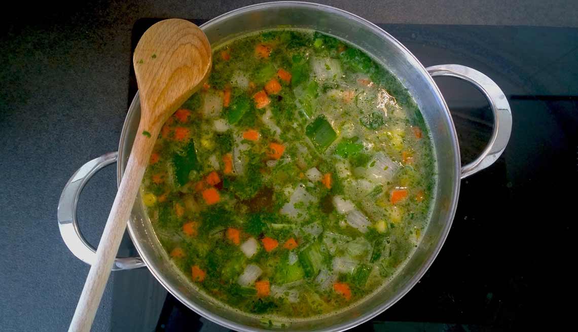 Recetas de sopas a base de vegetales