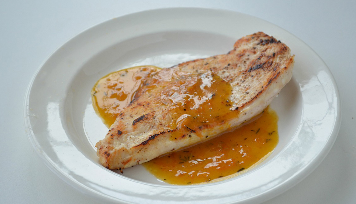 Chicken Cutlet With Dijon Orange Sauce, AARP Food And Recipe, Eight Healthy Chicken Recipes