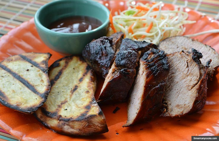 Barbecue-Marinated 5-4-5-Grilled Pork Tenderloin, Memorial Day Recipe by Pam Anderson